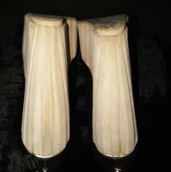 Genuine Leather ELLY CLAY black wedge heels sz 41 - Picture 7 of 8